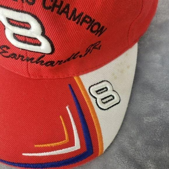 NASCAR‎ Racing #8 Dale Earnhardt Jr Hat Red strapback Baseball Trucker Cap - Picture 3 of 9